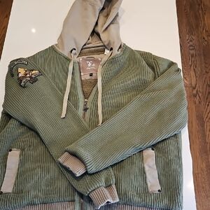 LRG - Hamburger Hill Hoody - Zip Up Fleexe Lined - Men's 2XL